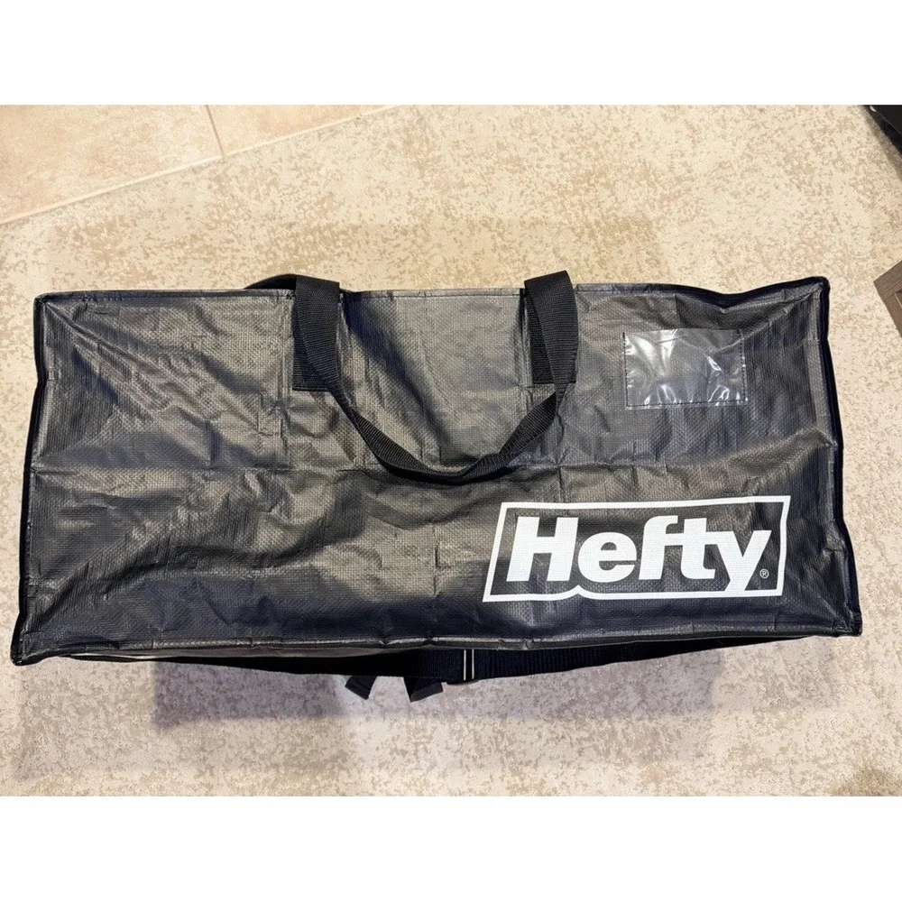 Hefty Moving Bag – Extra Large Double Zipper Backpack – Bag, Black